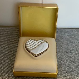Vintage Estee Lauder Solid Perfume Heart Case